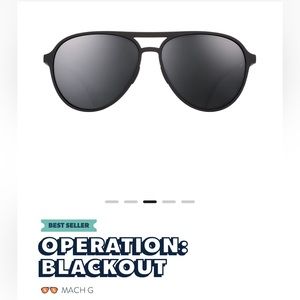 Goodr Operation Blackout aviators.